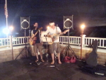 Playing on the deck