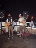 Playing on the deck