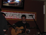 B ripping a solo